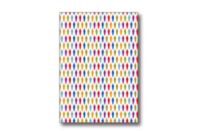 PC Postcard with pattern colors (50 pcs)