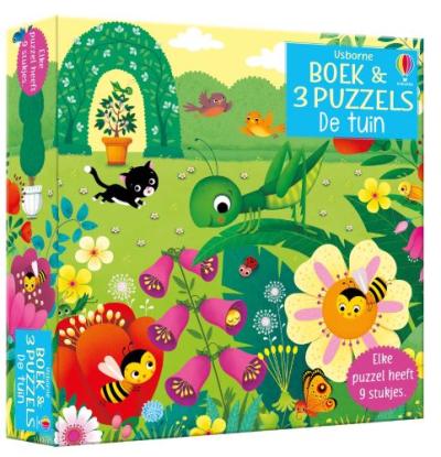 Boek & 3 Puzzels De tuinOther book format