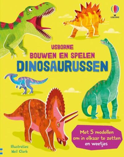 Bouwen en spelen Dinosaurussen - Kartonboek