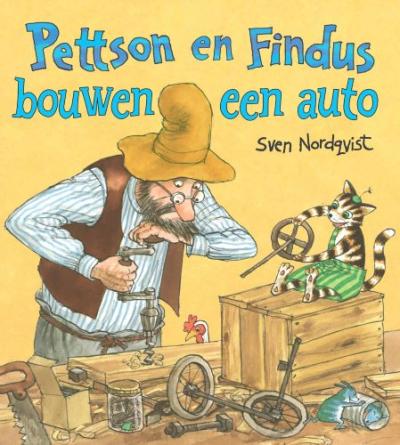 Pettson en Findus bouwen een autoKartonboek