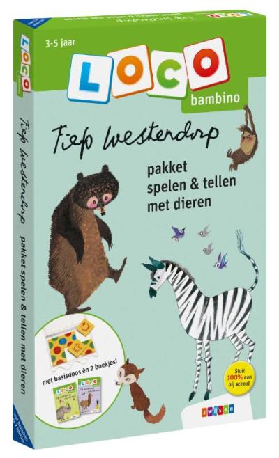 Loco bambino Fiep Westendorp pakket spelen & tellen met dieren
