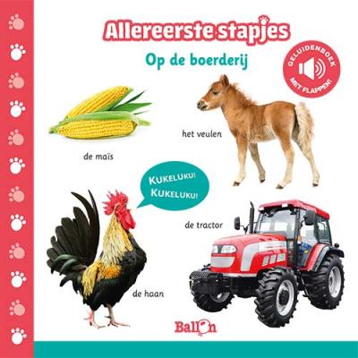 Op de boerderij (geluidenboek) - Kartonboek