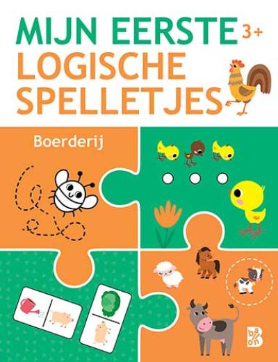 Mijn eerste logische spelletjes 3+ BoerderijSoftcover