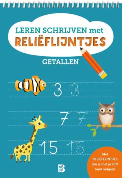 Leren schrijven met reliëflijntjes: GetallenSpiraalboek