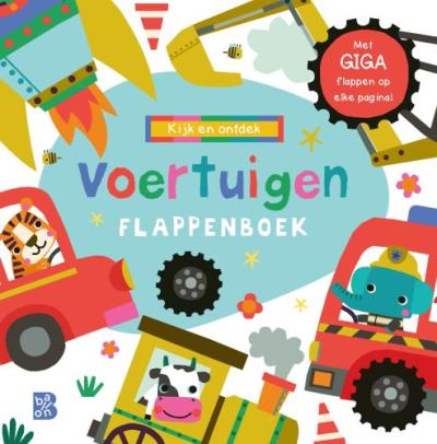 Kijk en ontdek: Voertuigen flappenboek - Kartonboek
